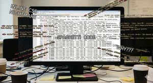 A visual representation of the tangled mess of standard web dev